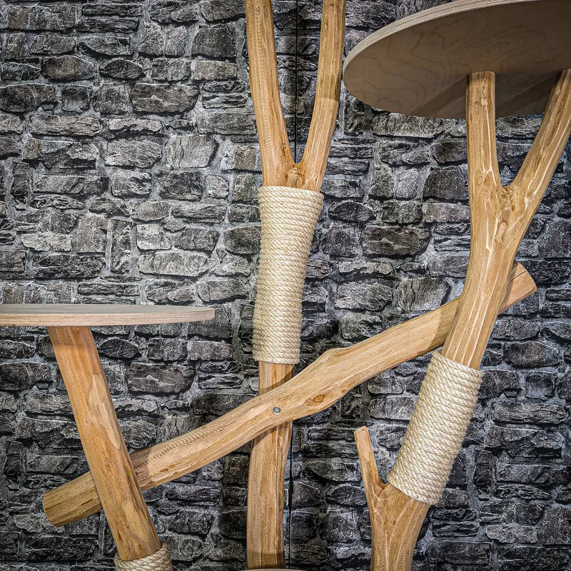 Naturkratzbaum 170 cm hoch Kratzbaum Natur Holz Design 2949 Katzenbaum