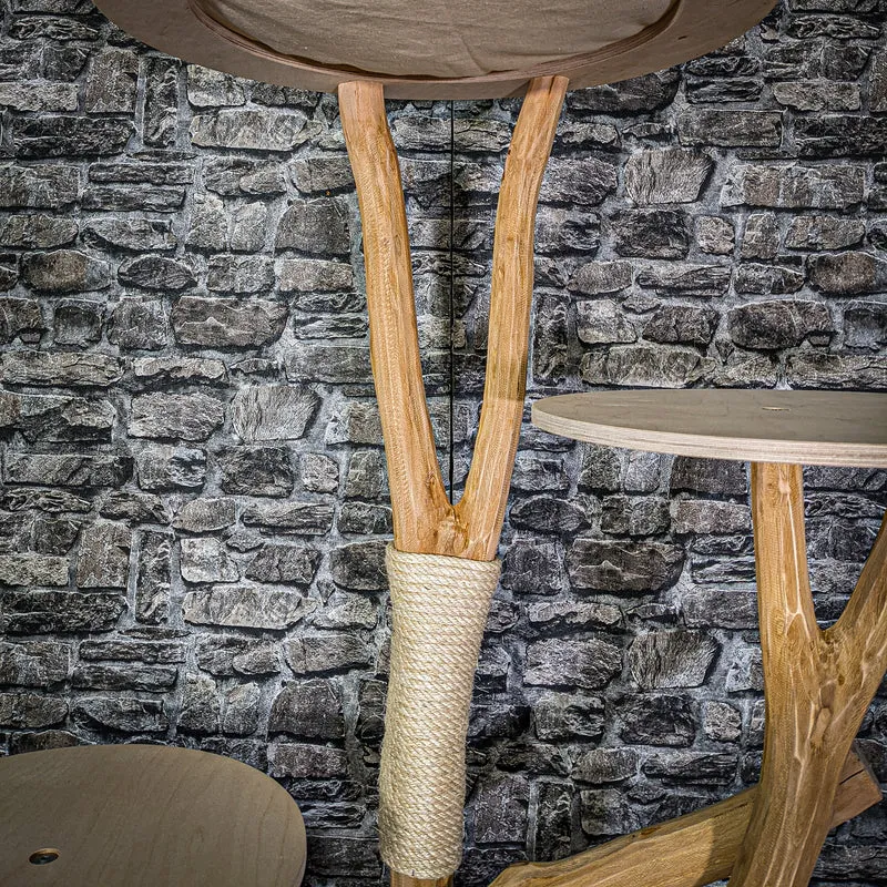 Naturkratzbaum 170 cm hoch Kratzbaum Natur Holz Design 2949 Katzenbaum