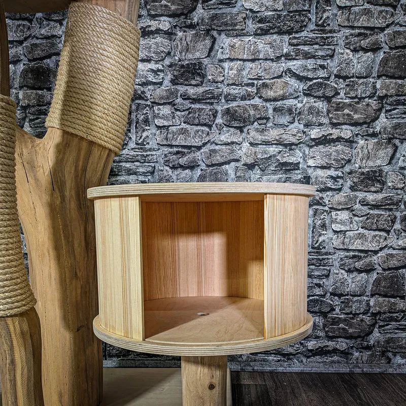 Naturkratzbaum 2948 Kratzbaum Natur Holz Design 204 cm hoch Katzenbaum