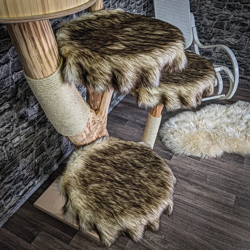 Naturkratzbaum 3028 Kratzbaum Natur Holz Design 200 cm hoch Katzenbaum