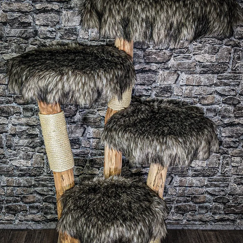 Naturkratzbaum 3024 Kratzbaum Natur Holz Design 145 cm hoch Katzenbaum