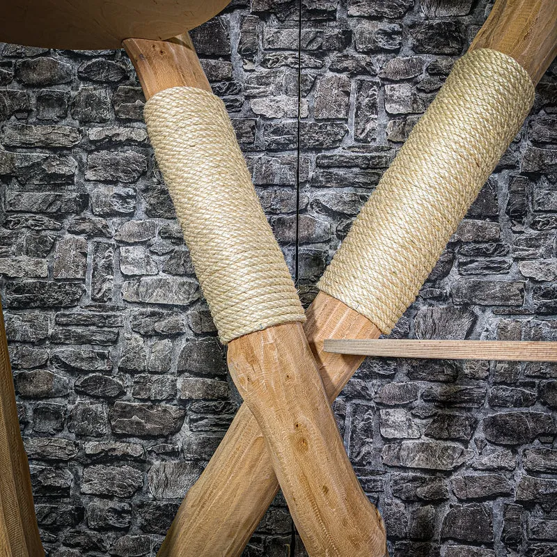 Naturkratzbaum 3015 Kratzbaum Natur Holz Design 205 cm hoch Katzenbaum