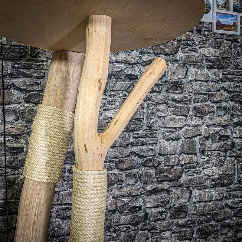 Naturkratzbaum 3001 Kratzbaum Natur Holz Design 183 cm hoch Katzenbaum