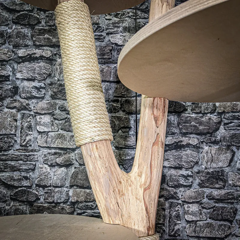 Naturkratzbaum 2995 Kratzbaum Natur Holz Design 175 cm hoch Katzenbaum