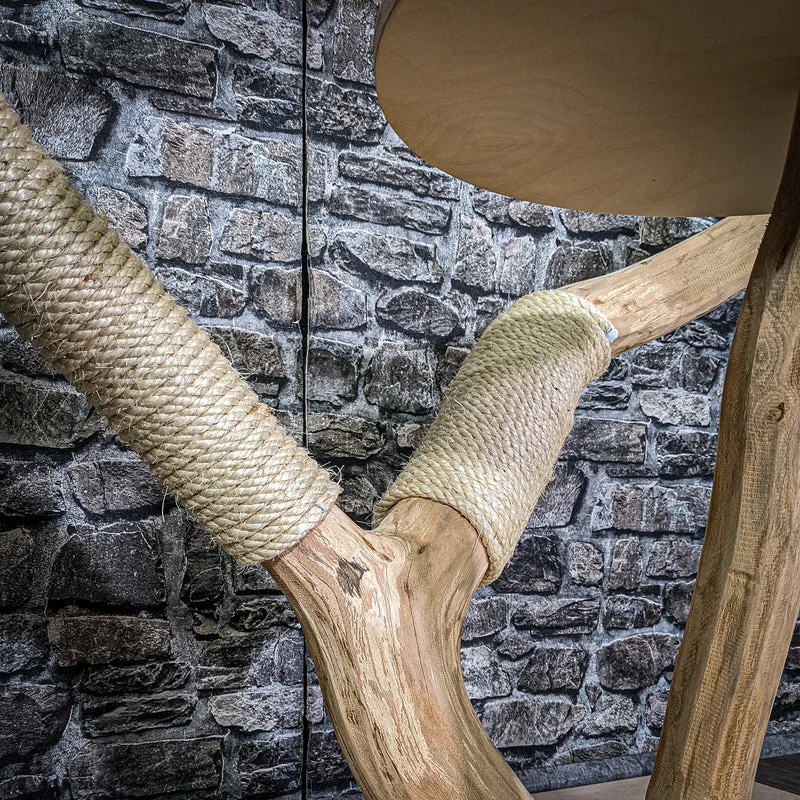 Naturkratzbaum 2994 Kratzbaum Natur Holz Design 105 cm hoch Katzenbaum