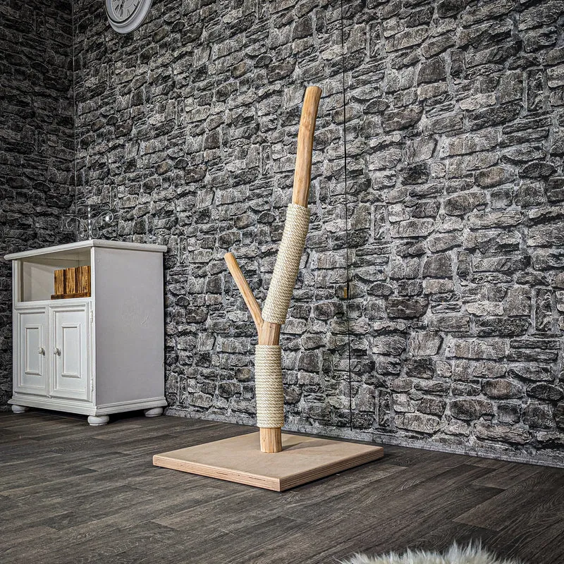 Kratzstamm 114 cm hoch Natur Holz Design Kratzbaum 2991 Naturkratzbaum