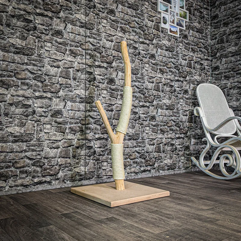 Kratzstamm 114 cm hoch Natur Holz Design Kratzbaum 2991 Naturkratzbaum