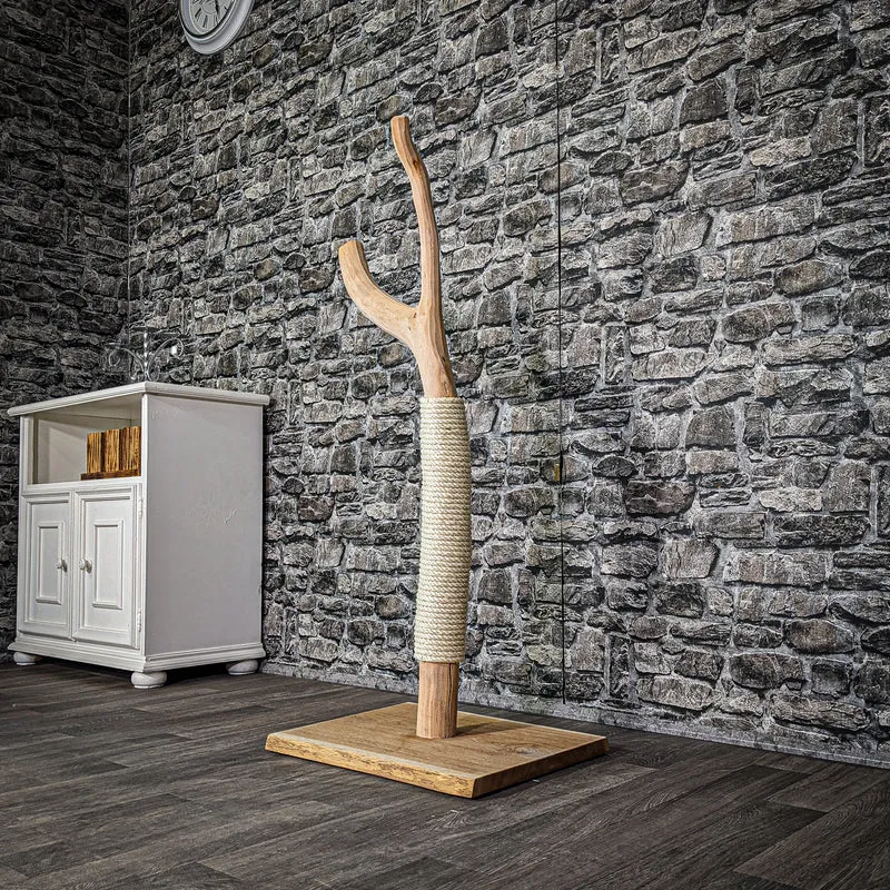 Kratzstamm 117 cm hoch Natur Holz Design Kratzbaum 2989 Naturkratzbaum