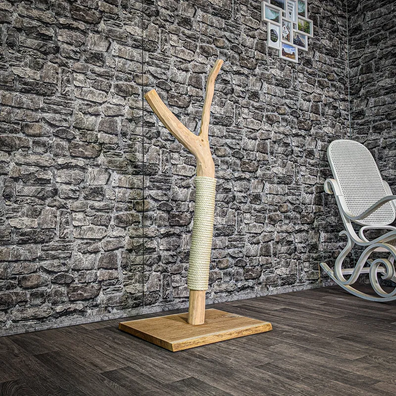 Kratzstamm 117 cm hoch Natur Holz Design Kratzbaum 2989 Naturkratzbaum