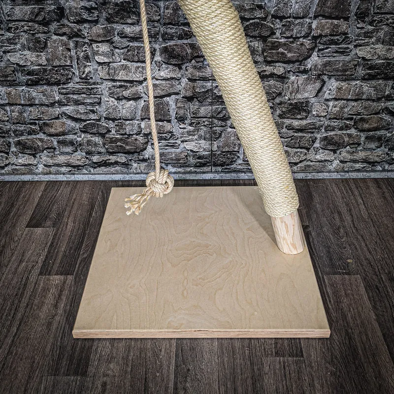 Katzenbett 90 cm hoch Natur Holz Design Kratzbaum 2601 Naturkratzbaum