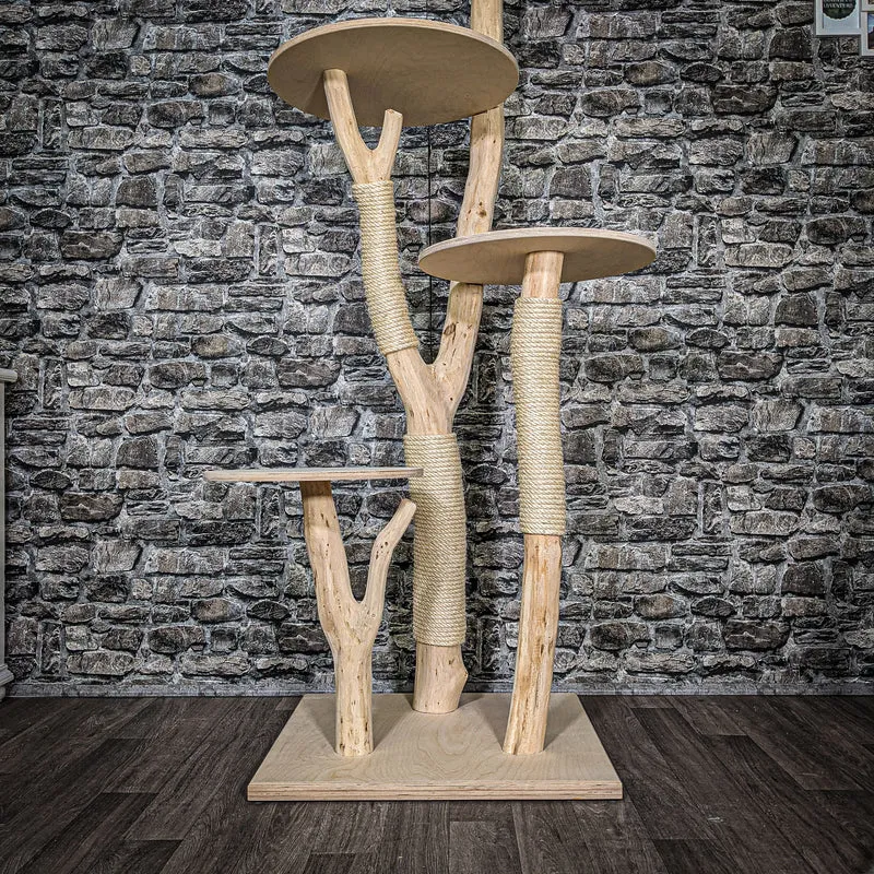 Naturkratzbaum 2595 Kratzbaum Natur Holz Design 170 cm hoch