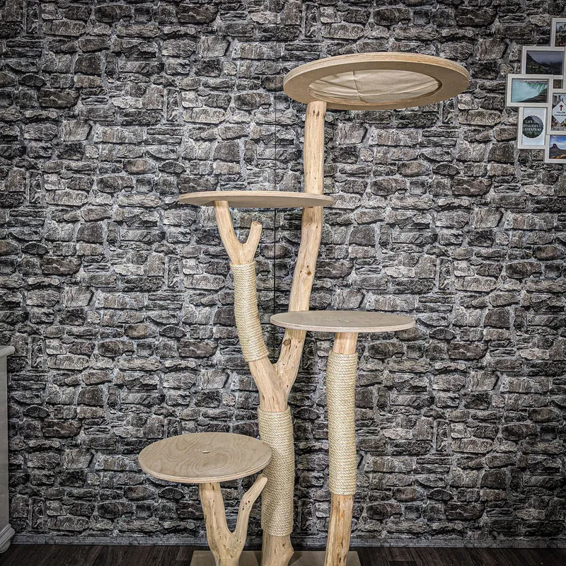 Naturkratzbaum 2595 Kratzbaum Natur Holz Design 170 cm hoch