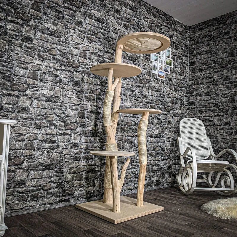 Naturkratzbaum 2595 Kratzbaum Natur Holz Design 170 cm hoch