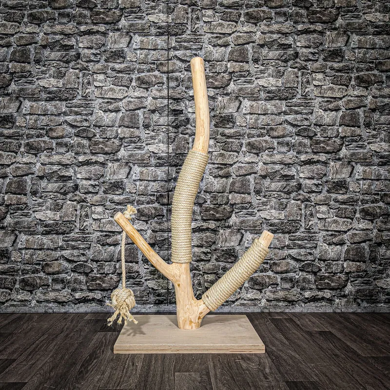 Naturkratzbaum 2585 Kratzbaum Natur Holz Design 106 cm hoch