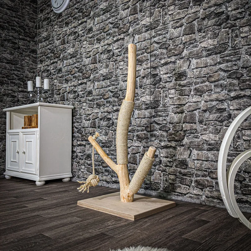Naturkratzbaum 2585 Kratzbaum Natur Holz Design 106 cm hoch