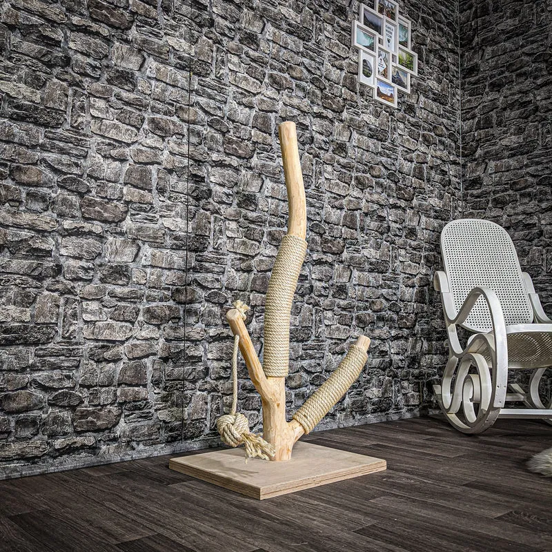 Naturkratzbaum 2585 Kratzbaum Natur Holz Design 106 cm hoch