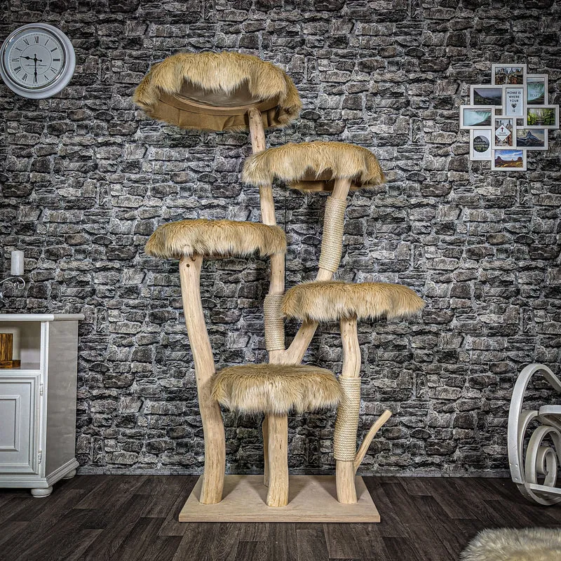 Naturkratzbaum 2588 Kratzbaum Natur Holz Design 175 cm hoch