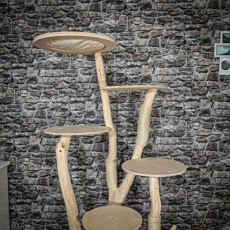 Naturkratzbaum 2588 Kratzbaum Natur Holz Design 175 cm hoch