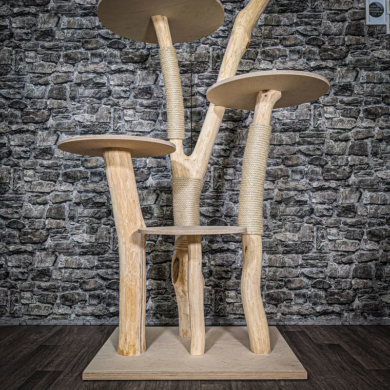 Naturkratzbaum 2594 Kratzbaum Natur Holz Design 173 cm hoch