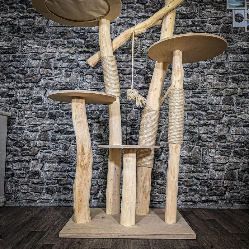 Naturkratzbaum 2583 Kratzbaum Natur Holz Design 210 cm hoch