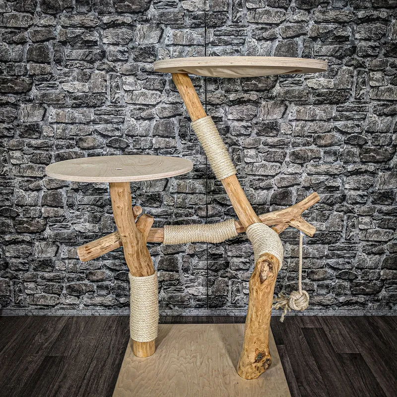 Naturkratzbaum 2577 Kratzbaum Natur Holz Design 115 cm hoch