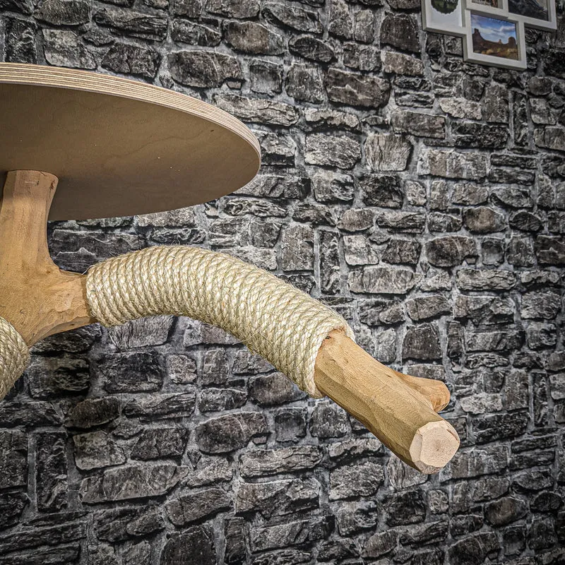 Naturkratzbaum 114 cm hoch Kratzbaum Natur Holz Design 2837 Katzenbaum