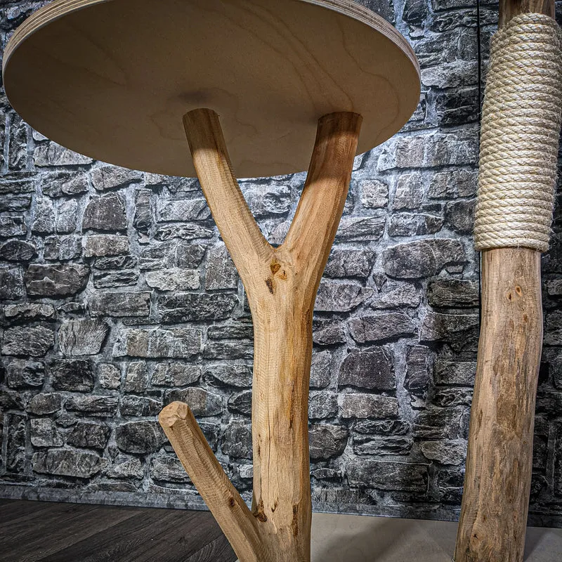 Naturkratzbaum 145 cm hoch Kratzbaum Natur Holz Design 2840 Katzenbaum