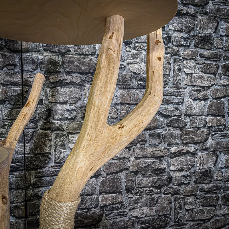 Naturkratzbaum 144 cm hoch Kratzbaum Natur Holz Design 2845 Katzenbaum