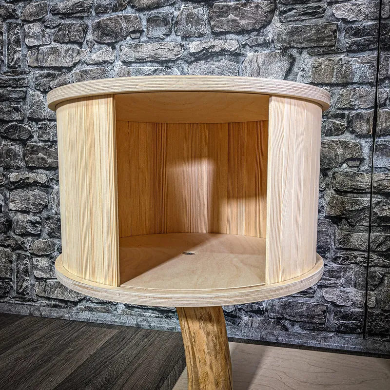 Naturkratzbaum 2849 Kratzbaum Natur Holz Design 132 cm hoch Katzenbaum