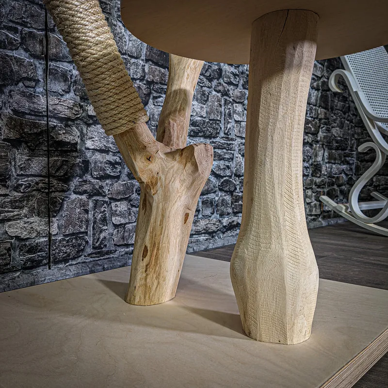 Naturkratzbaum 102 cm hoch Kratzbaum Natur Holz Design 2852 Katzenbaum