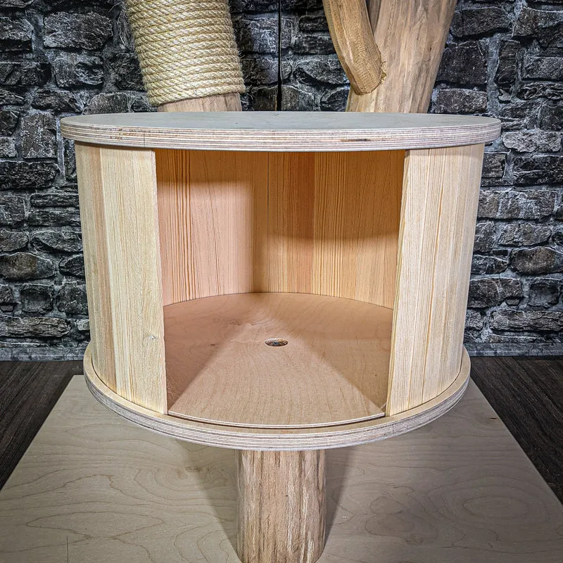 Naturkratzbaum 113 cm hoch Kratzbaum Natur Holz Design 2853 Katzenbaum