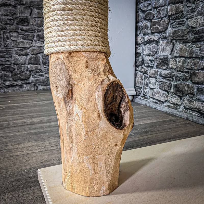 Naturkratzbaum 2869 Kratzbaum Natur Holz Design 114 cm hoch Katzenbaum