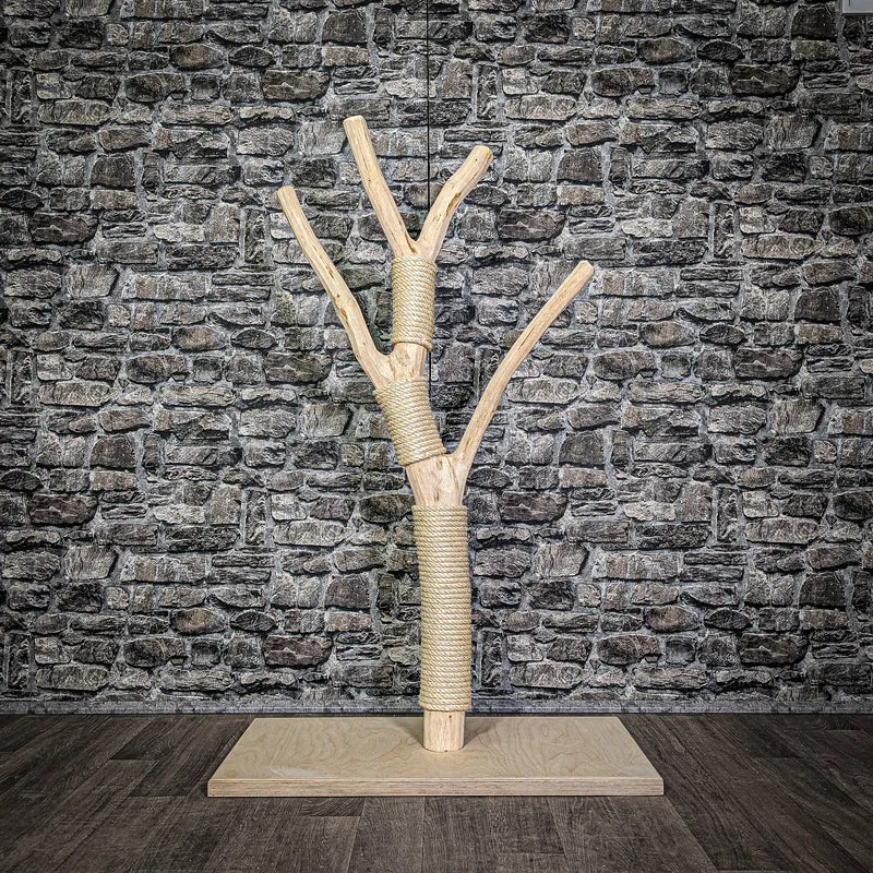 Kratzstamm 123 cm hoch Natur Holz Design Kratzbaum 2868 Naturkratzbaum