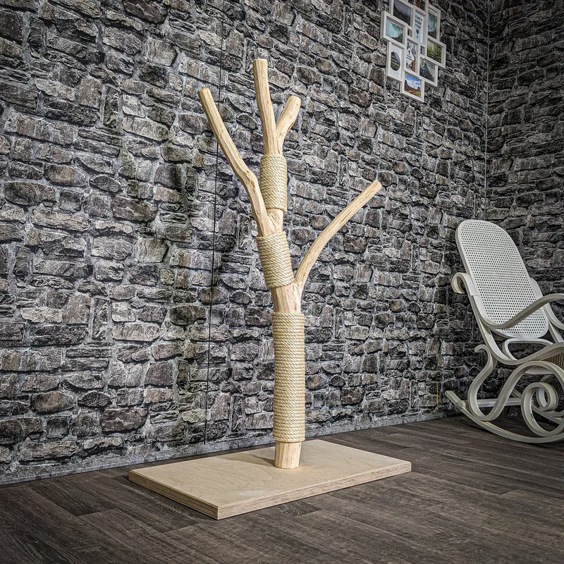 Kratzstamm 123 cm hoch Natur Holz Design Kratzbaum 2868 Naturkratzbaum