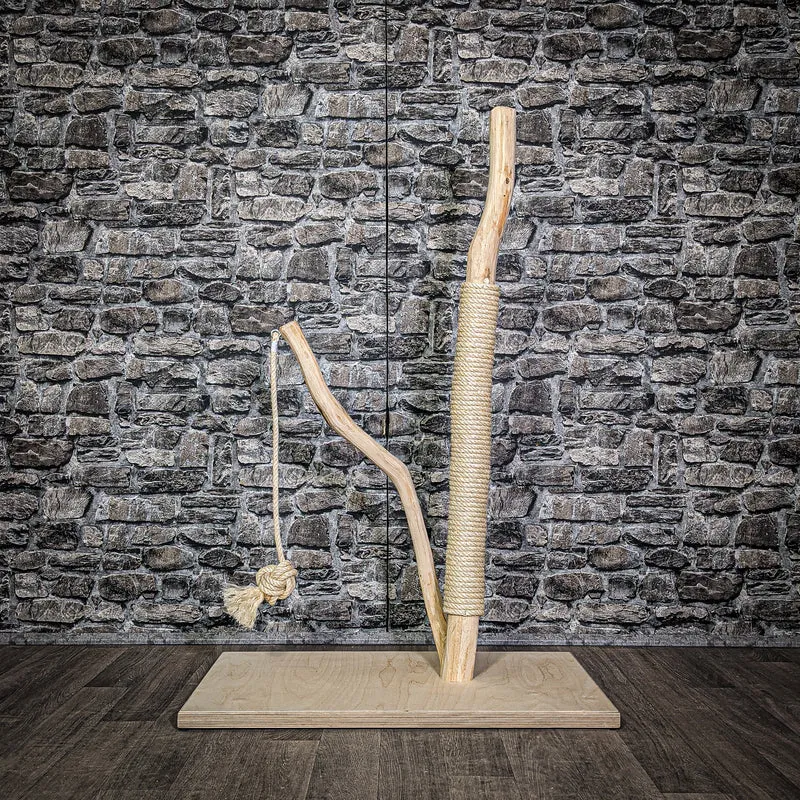 Kratzstamm 114 cm hoch Natur Holz Design Kratzbaum 2867 Naturkratzbaum