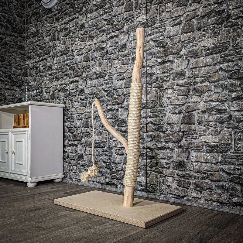 Kratzstamm 114 cm hoch Natur Holz Design Kratzbaum 2867 Naturkratzbaum
