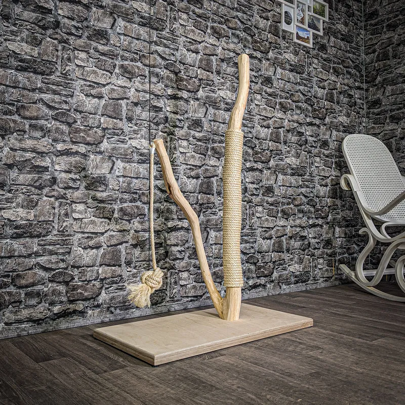 Kratzstamm 114 cm hoch Natur Holz Design Kratzbaum 2867 Naturkratzbaum