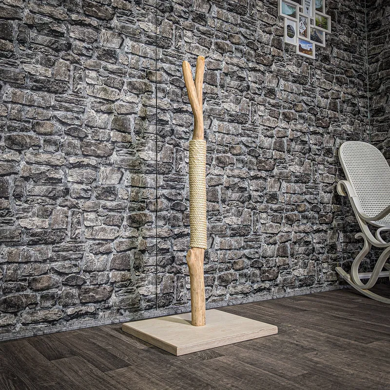 Kratzstamm 119 cm hoch Natur Holz Design Kratzbaum 2861 Naturkratzbaum