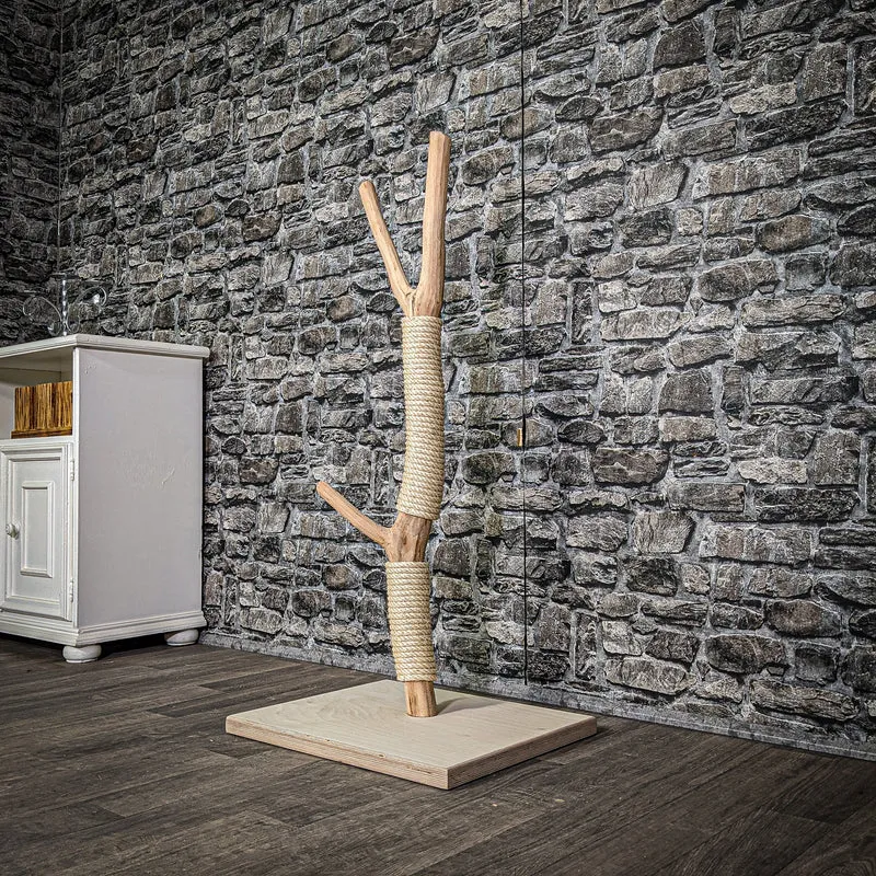 Kratzstamm 106 cm hoch Natur Holz Design Kratzbaum 2859 Naturkratzbaum
