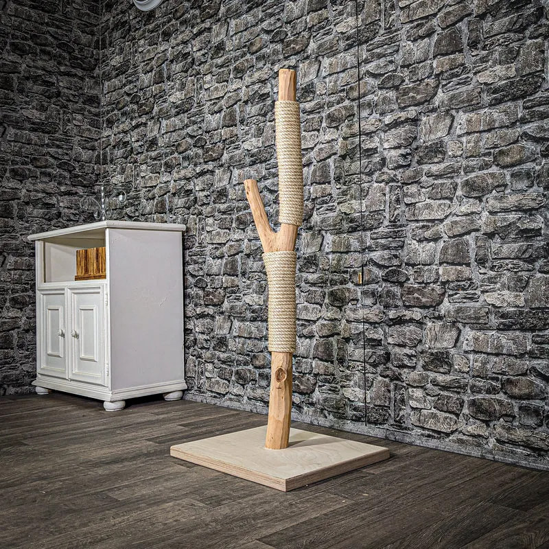 Kratzstamm 113 cm hoch Natur Holz Design Kratzbaum 2858 Naturkratzbaum