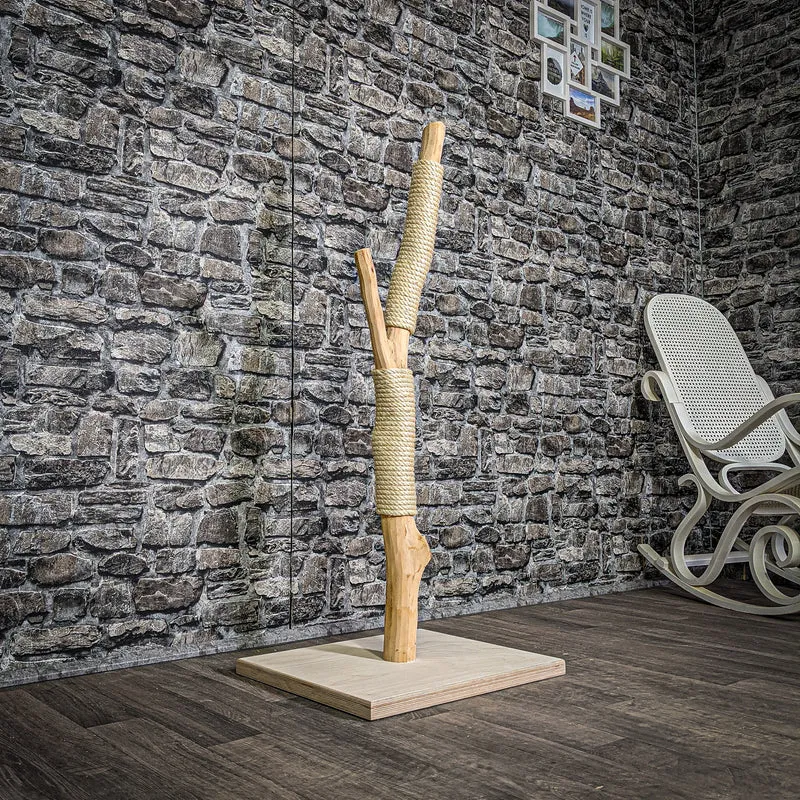 Kratzstamm 113 cm hoch Natur Holz Design Kratzbaum 2858 Naturkratzbaum