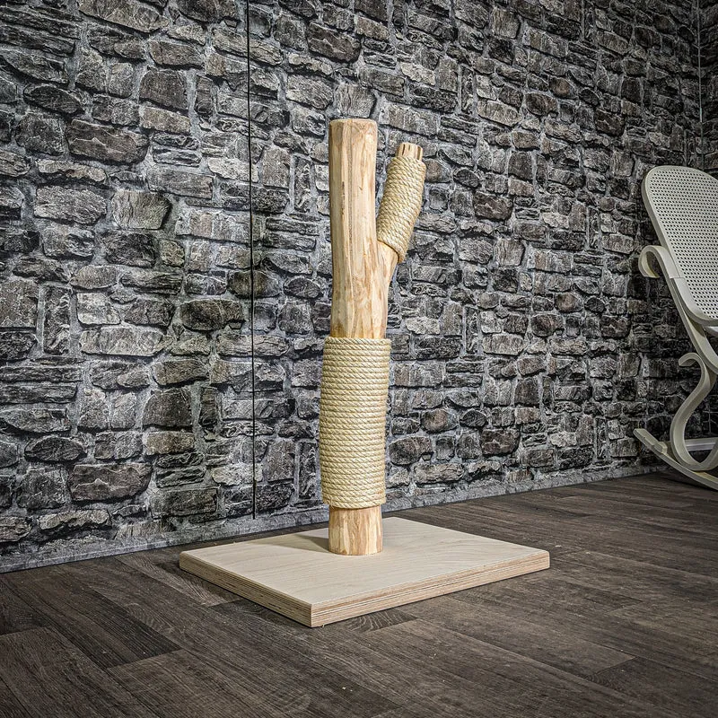 Kratzstamm 80 cm hoch Natur Holz Design Kratzbaum 2856 Naturkratzbaum