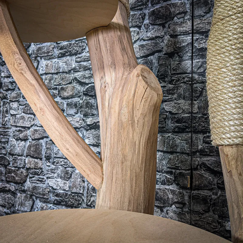 Naturkratzbaum 212 cm hoch Kratzbaum Natur Holz Design 2829 Katzenbaum