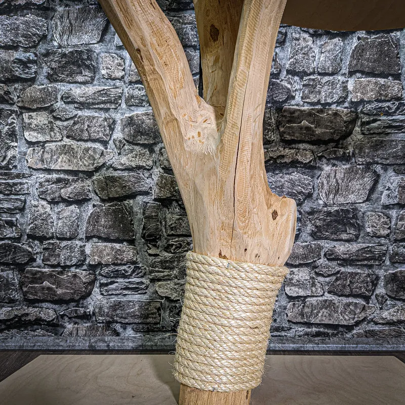 Naturkratzbaum 120 cm hoch Kratzbaum Natur Holz Design 2826 Katzenbaum