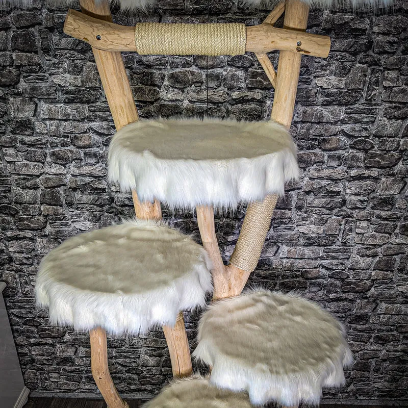 Naturkratzbaum 212 cm hoch Kratzbaum Natur Holz Design 2823 Katzenbaum