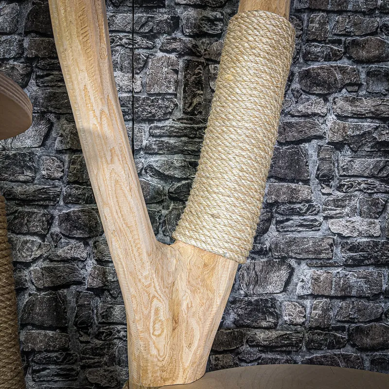 Naturkratzbaum 212 cm hoch Kratzbaum Natur Holz Design 2823 Katzenbaum