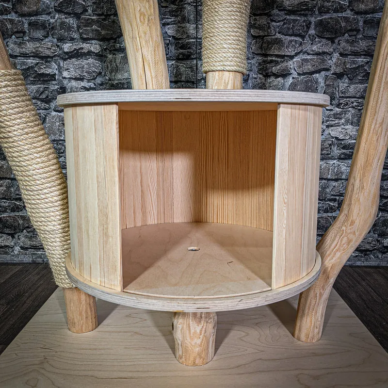Naturkratzbaum 212 cm hoch Kratzbaum Natur Holz Design 2823 Katzenbaum