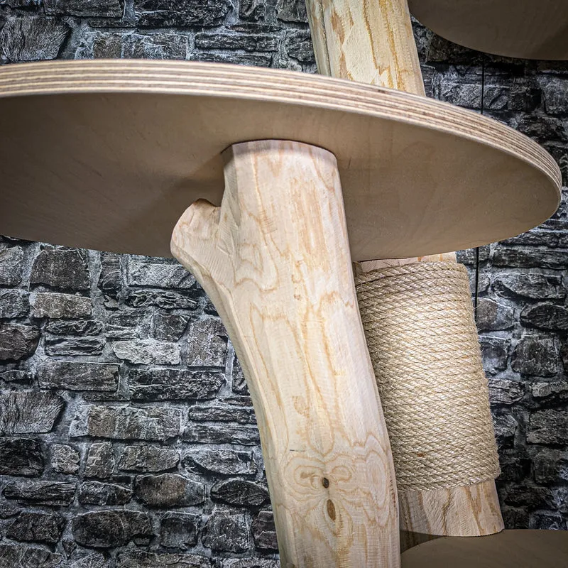 Naturkratzbaum 226 cm hoch Kratzbaum Natur Holz Design 2822 Katzenbaum