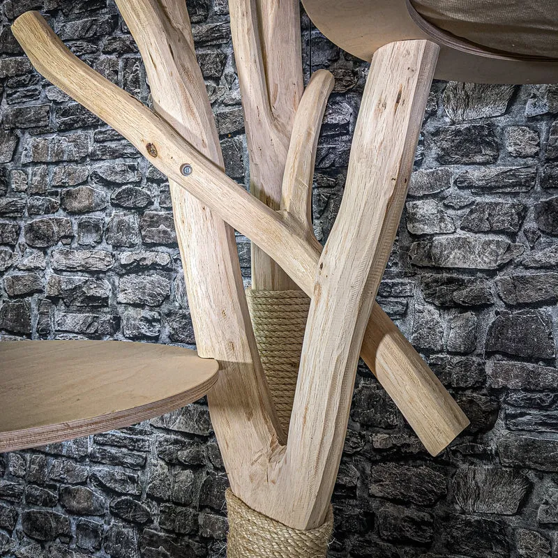 Naturkratzbaum 225 cm hoch Kratzbaum Natur Holz Design 2821 Katzenbaum