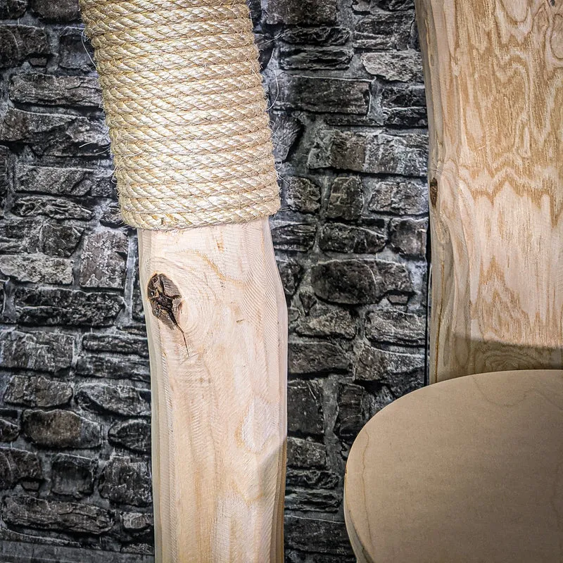 Naturkratzbaum 213 cm hoch Kratzbaum Natur Holz Design 2819 Katzenbaum